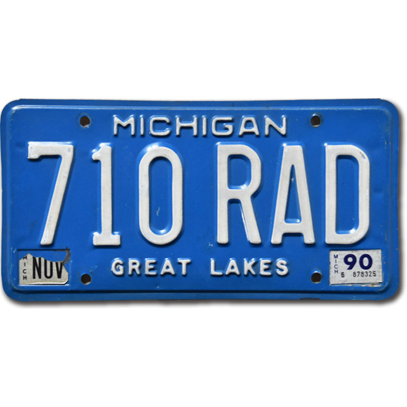 Tablica rejestracyjna USA Michigan Great Lakes 710 RAD