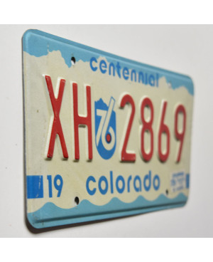 Tablica rejestracyjna USA Colorado 1976 Centennial XH 2869