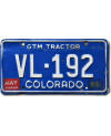 Tablica rejestracyjna USA Colorado 1973 Tractor VL-192