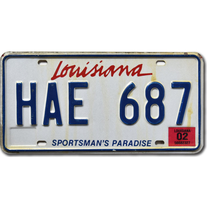 Tablica rejestracyjna USA Louisiana Sportsman´s Paradise HAE 687