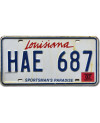 Tablica rejestracyjna USA Louisiana Sportsman´s Paradise HAE 687