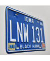 Tablica rejestracyjna USA Iowa 1986 Blue LNW 131