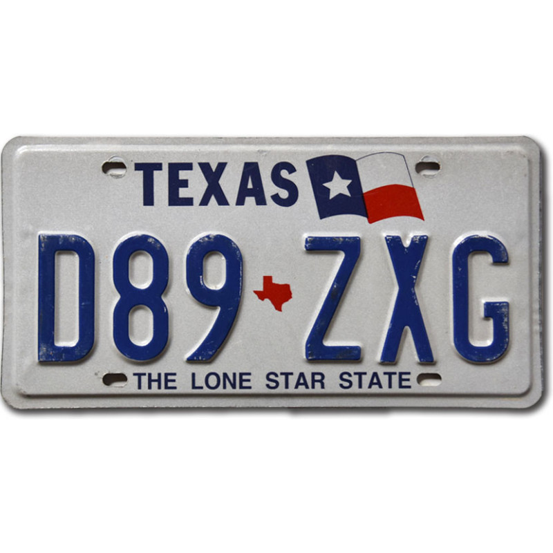 Tablica rejestracyjna USA Texas Lone Star D89 ZXG