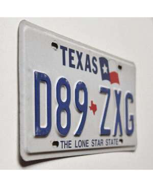 Tablica rejestracyjna USA Texas Lone Star D89 ZXG