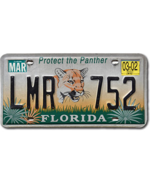 Tablica rejestracyjna USA Florida Protect the Panther LMR 752