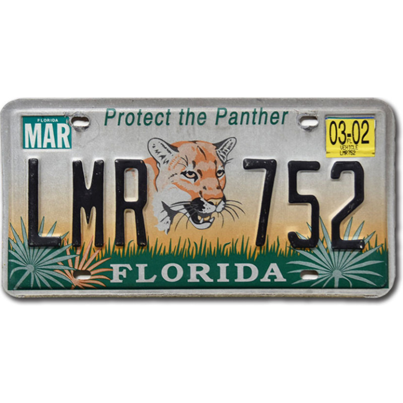 Tablica rejestracyjna USA Florida Protect the Panther LMR 752