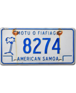 Tablica rejestracyjna American Samoa 8274