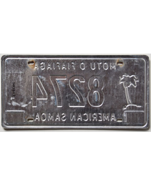Tablica rejestracyjna American Samoa 8274