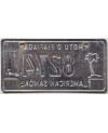 Tablica rejestracyjna American Samoa 8274
