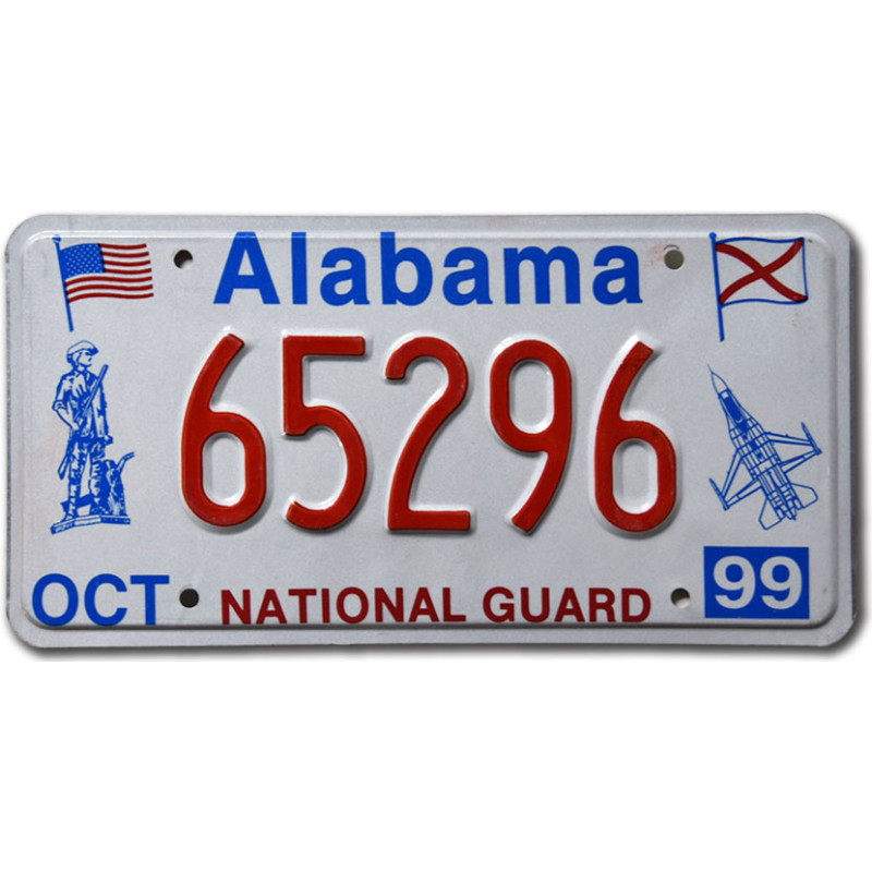 Tablica rejestracyjna USA Alabama National Guard 65296