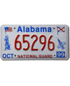Tablica rejestracyjna USA Alabama National Guard 65296