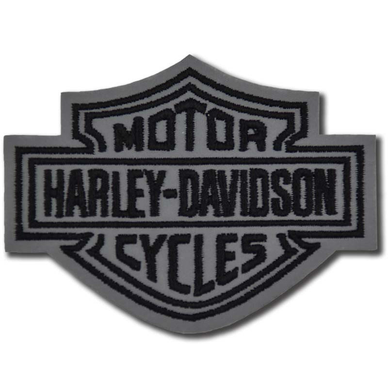 Naszywka Harley Davidson Dark odblaskowe 8 cm x 6 cm