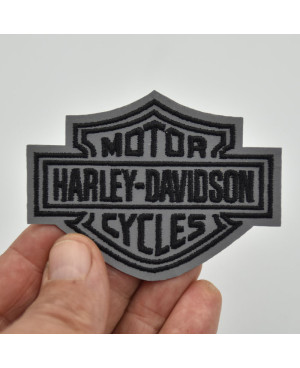 Naszywka Harley Davidson Dark odblaskowe 8 cm x 6 cm