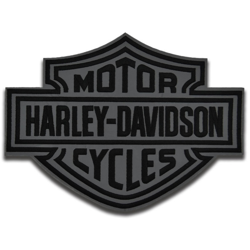 Naszywka duża Harley Davidson Motorcycle Dark odblaskowa XXL na plecy