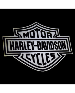 Naszywka duża Harley Davidson Motorcycle Dark odblaskowa XXL na plecy