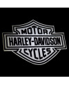 Naszywka duża Harley Davidson Motorcycle Dark odblaskowa XXL na plecy