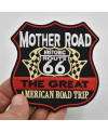 Moto nášivka Route 66 black 8cm x 7,5cm
