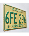 Tablica rejestracyjna USA Minnesota 1971 Lakes 6FE-296