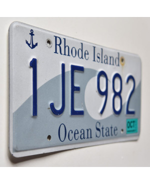 Tablica rejestracyjna USA Rhode Island Ocean State 1JE 982