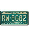 Tablica rejestracyjna USA Colorado 1974 Colorful RW-8682