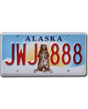 Tablica rejestracyjna USA Alaska Grizzly Bear JWJ 888