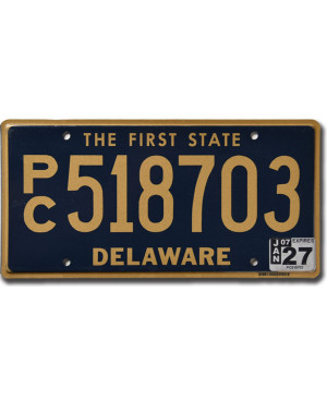 Tablica rejestracyjna USA Delaware The First State Blue PC518703