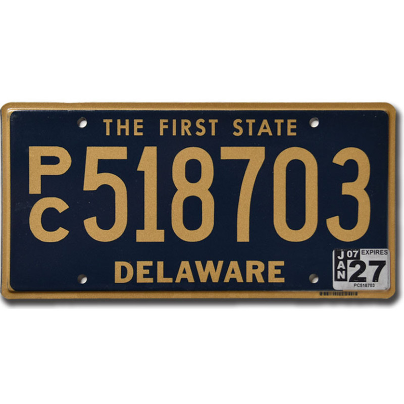 Tablica rejestracyjna USA Delaware The First State Blue PC518703