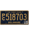 Tablica rejestracyjna USA Delaware The First State Blue PC518703