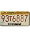 Tablica rejestracyjna USA Indiana Hoosier State 1983