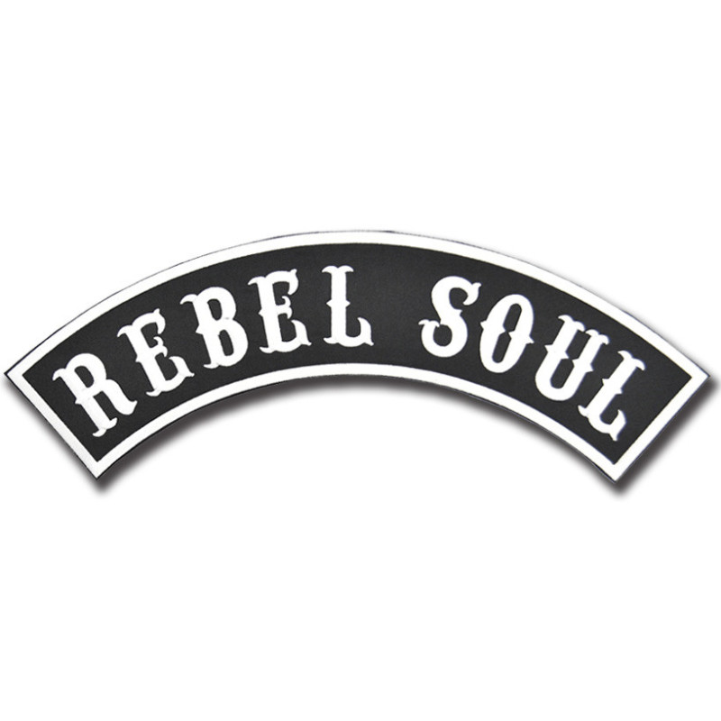 Naszywka Rebel Soul Rocker - XXL na plecy