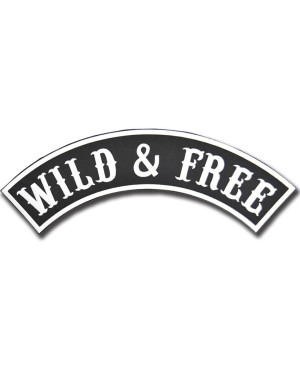 Naszywka Wild & Free Rocker - XXL na plecy