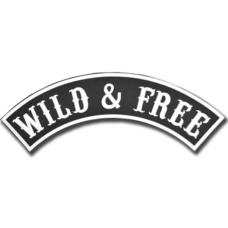 Naszywka Wild & Free Rocker - XXL na plecy