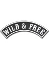 Naszywka Wild & Free Rocker - XXL na plecy