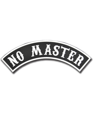 Naszywka No Master Rocker - XXL na plecy