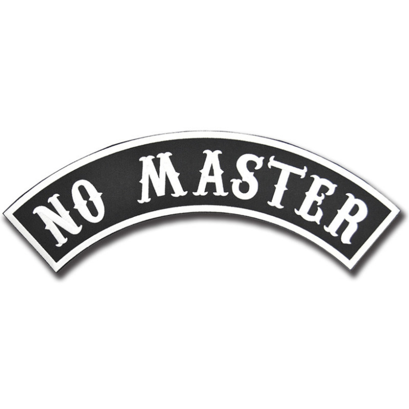 Naszywka No Master Rocker - XXL na plecy