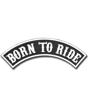Naszywka Born To Ride Rocker - XXL na plecy