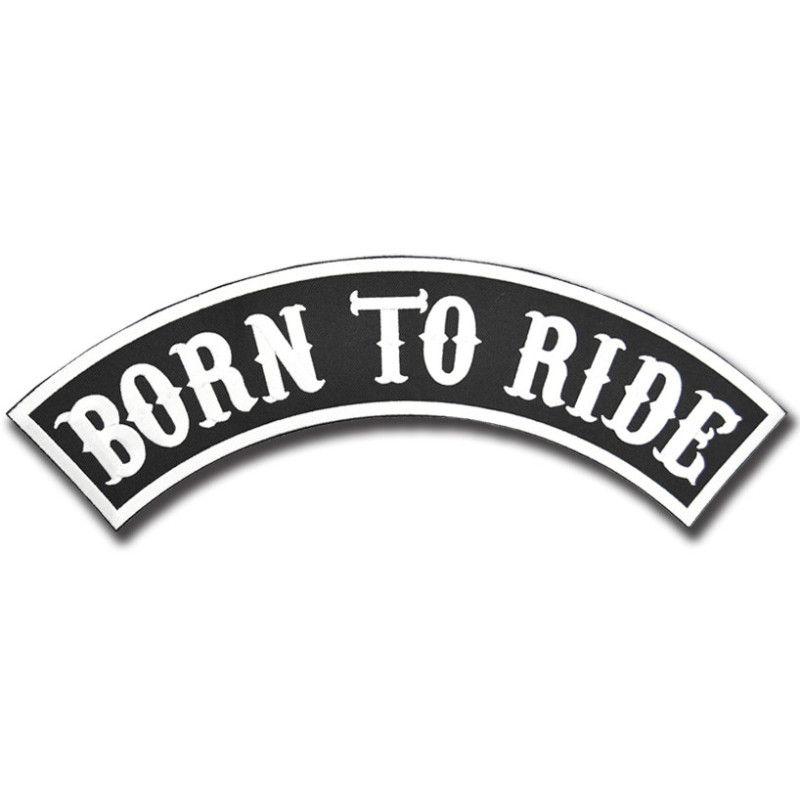 Naszywka Born To Ride Rocker - XXL na plecy