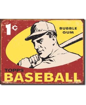 Tablica metalowa Topps 1959 Baseball 32 cm x 40 cm