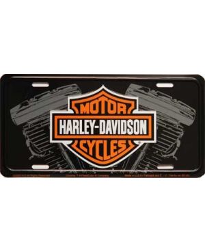 Americká SPZ Harley Davidson Logo w engine 15 cm x 30 cm