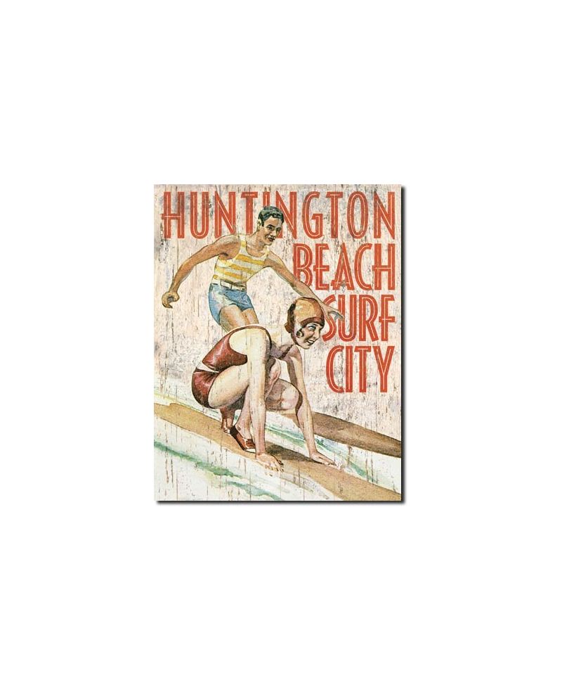 Plechová cedule Huntington Beach Surf Club 40 cm x 32 cm