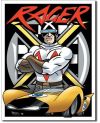 Tablica metalowa Speed Racer - Racer X 32 cm x 40 cm