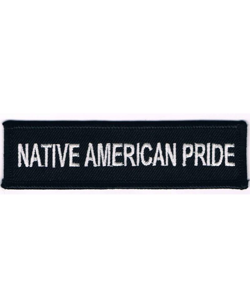 Moto nášivka Native American Pride long 3 cm x 10 cm