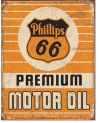 Tablica metalowa Phillips 66 Premium Oil 40 cm x 32 cm