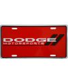 Tablica rejestracyjna USA Dodge Motorsports Czerwona