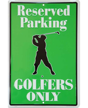 Plechová cedule Golfers Only Reserved Parking 45 cm x 30 cm