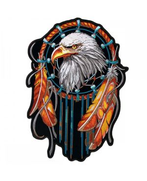 Moto nášivka BS Eagle Dream Catcher XXL na záda 30 cm x 21 cm