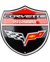 Tablica metalowa Corvette Highway 30 cm x 30 cm