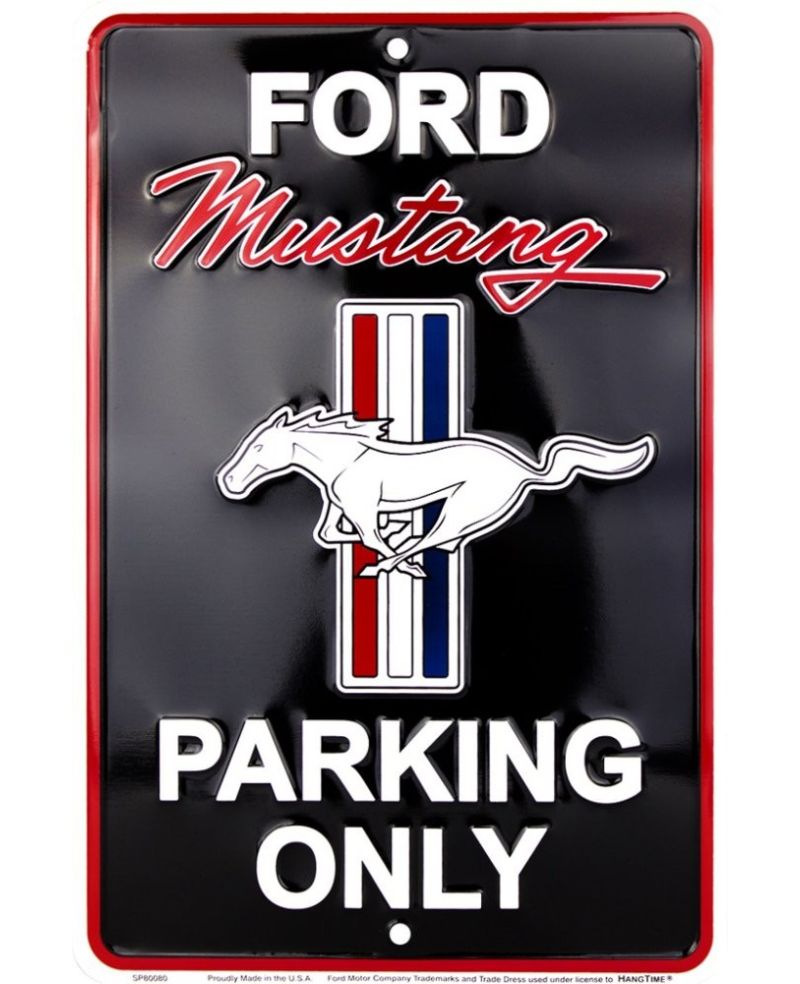 Plechová cedule Ford Mustang Parking small