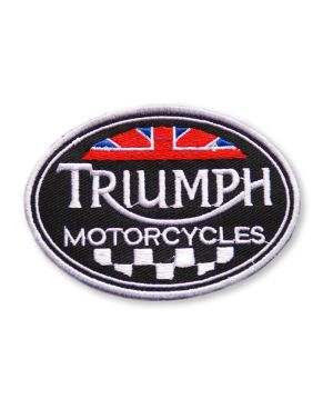 Moto nášivka Triumph oval 8 cm x 6 cm