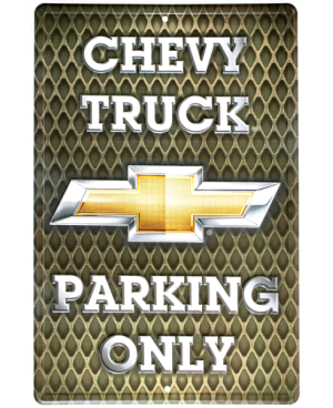 Tablica metalowa Chevy Trucks Parking New 45 cm x 30 cm